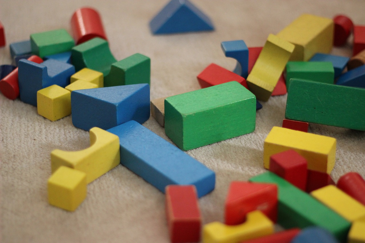 Image - building blocks stones colorful