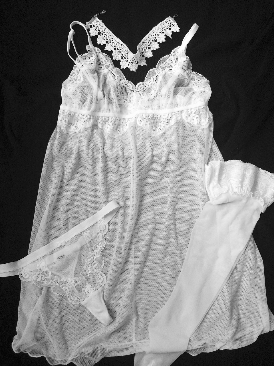 Image - linen white black and white bw
