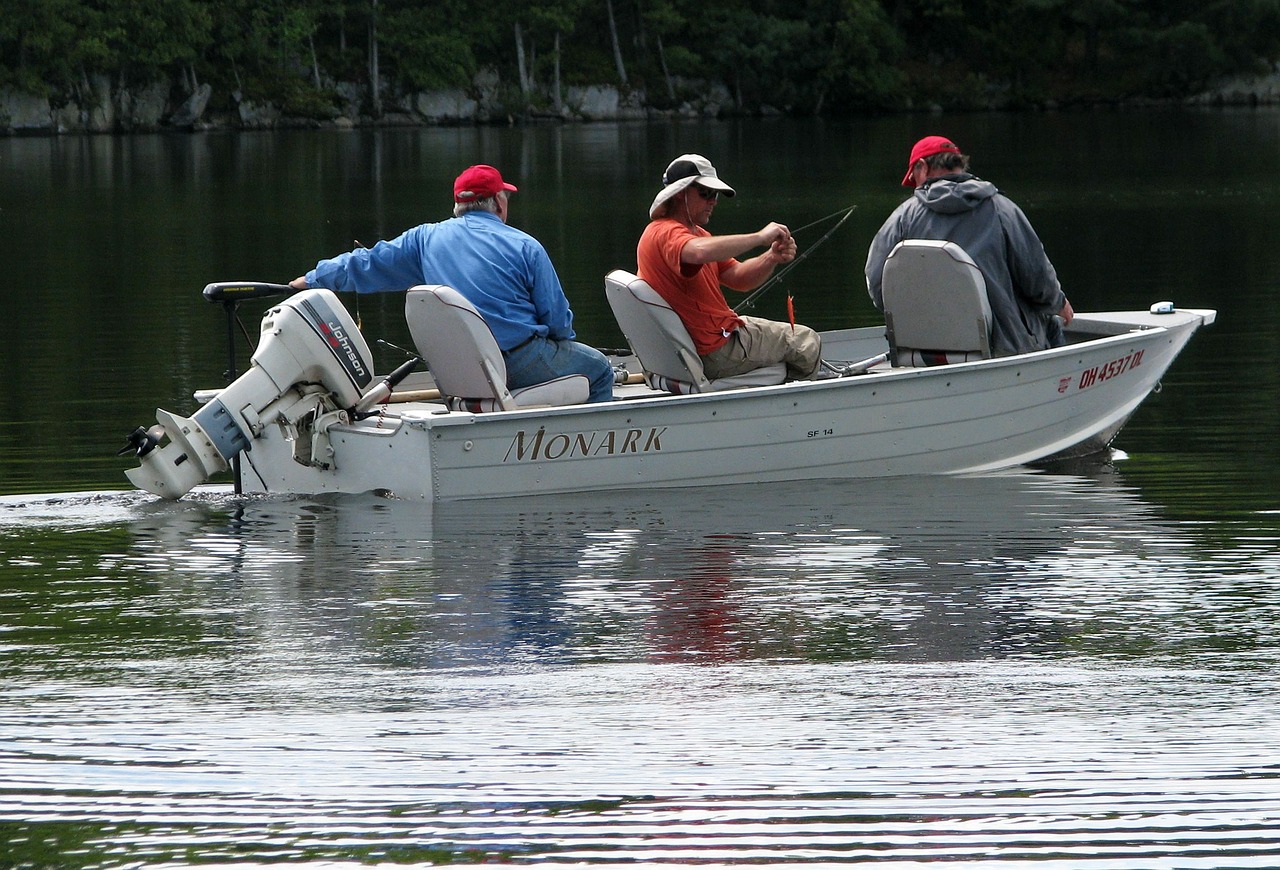 Image - fishermen fishing boat camping