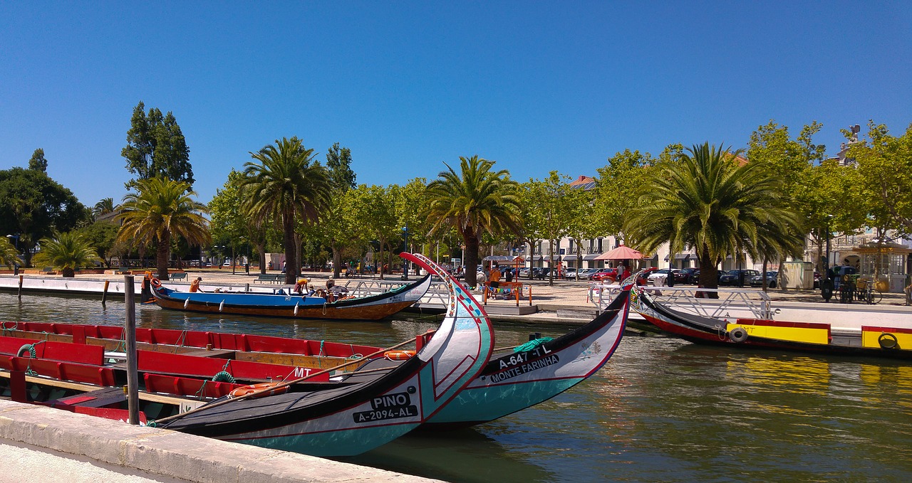 Image - portugal aveiro boats channel