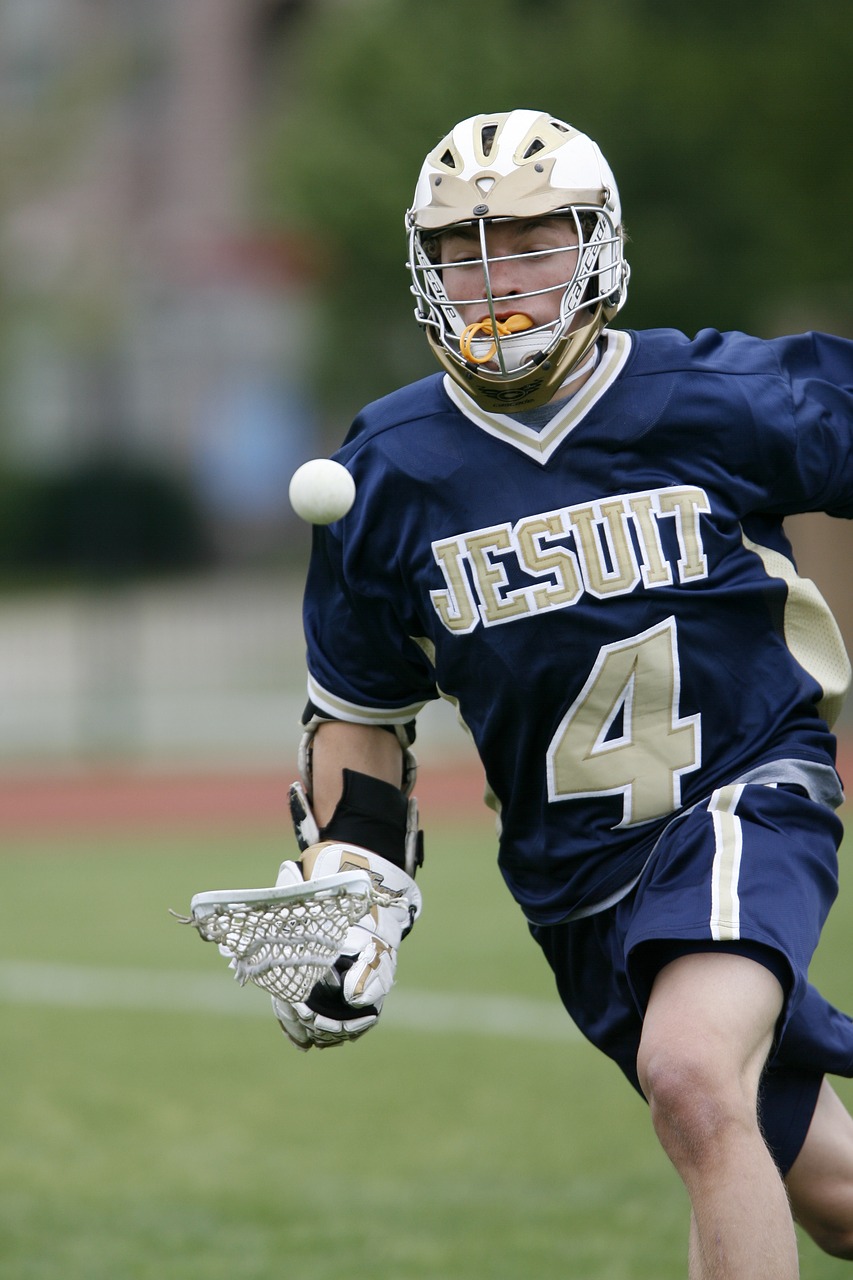 Image - lacrosse player ball action focus