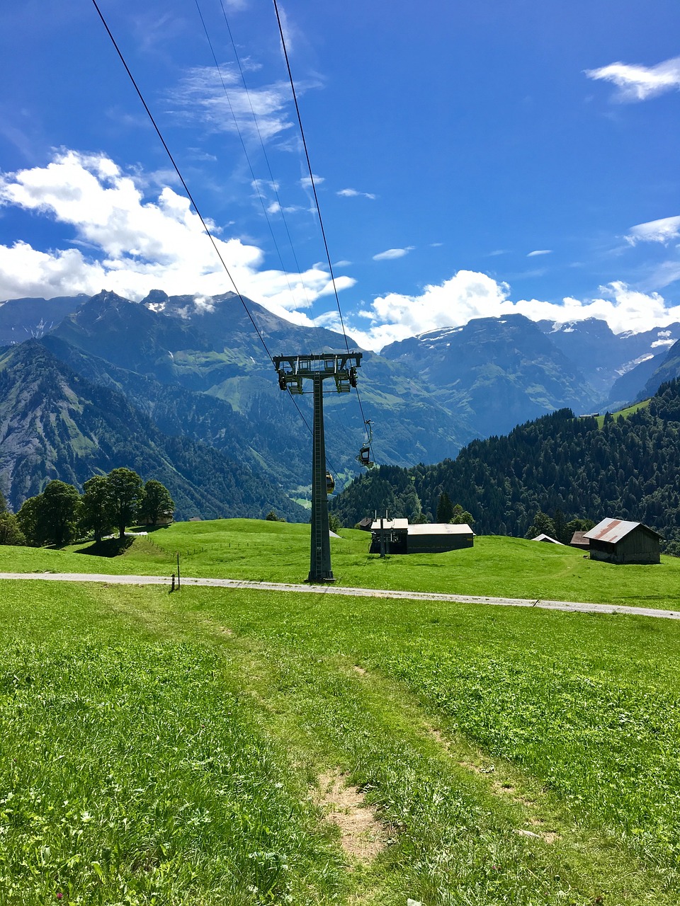 Image - mountain railway glarus meadow