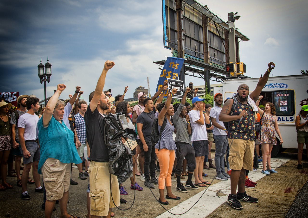 Image - protest blm black lives matter sign