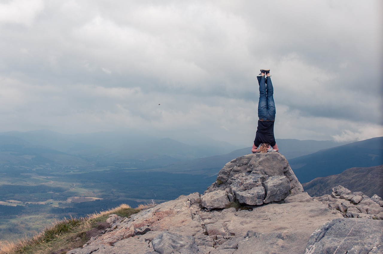 Image - mountain scotland headstand yoga