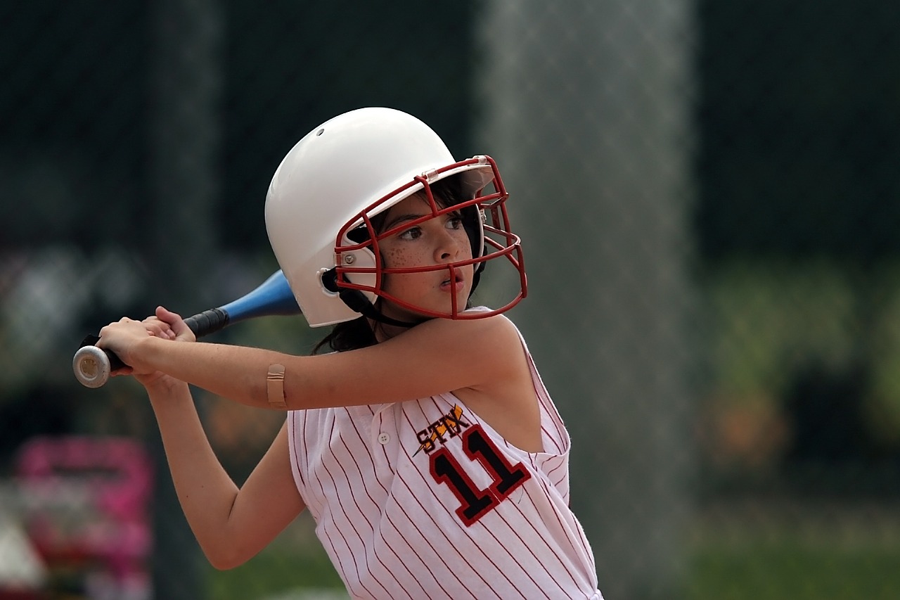 Image - softball batter player girl female