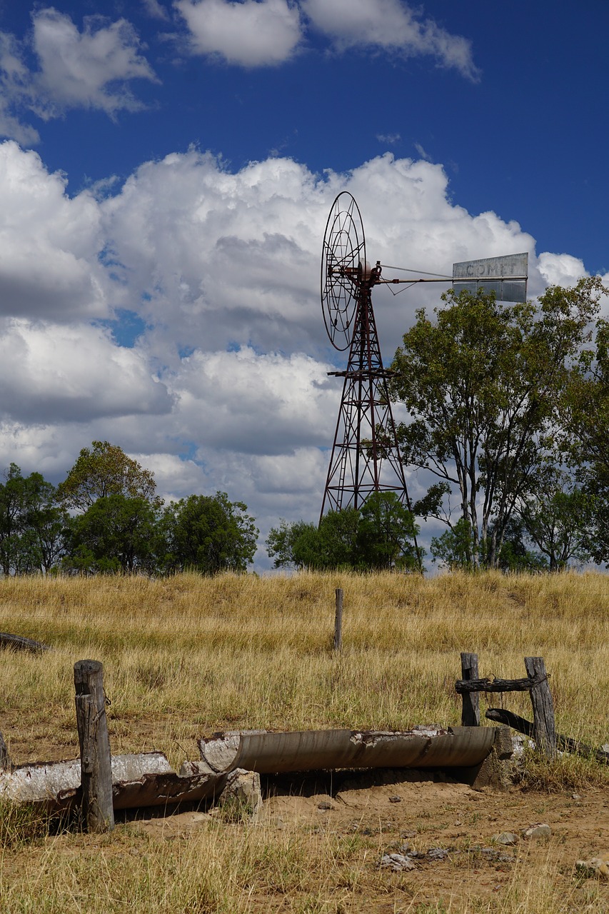 Image - windmill landscape farm rustic old