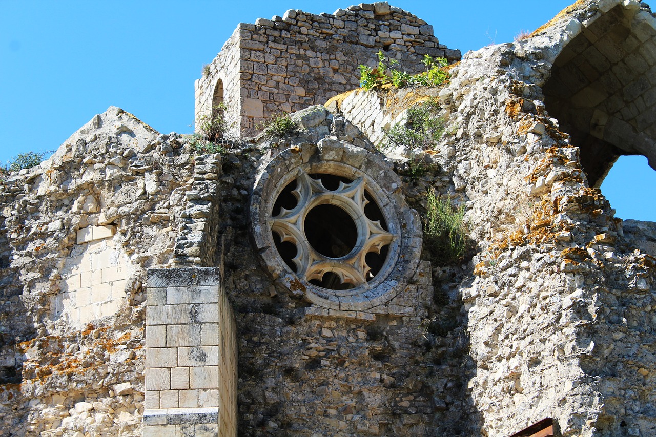 Image - rosette old rose rose stone church