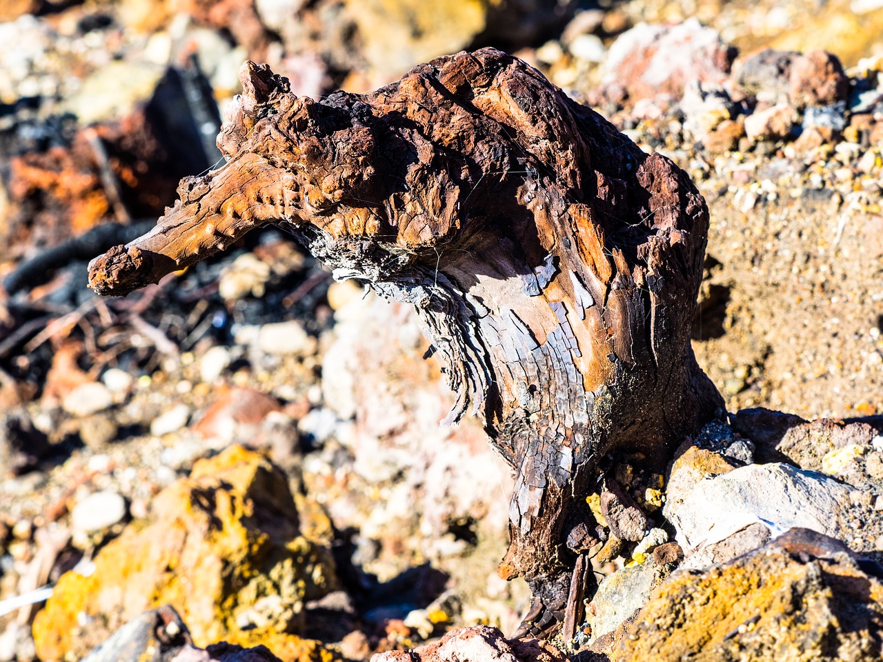 Image - wood volcano figure sulfur crater