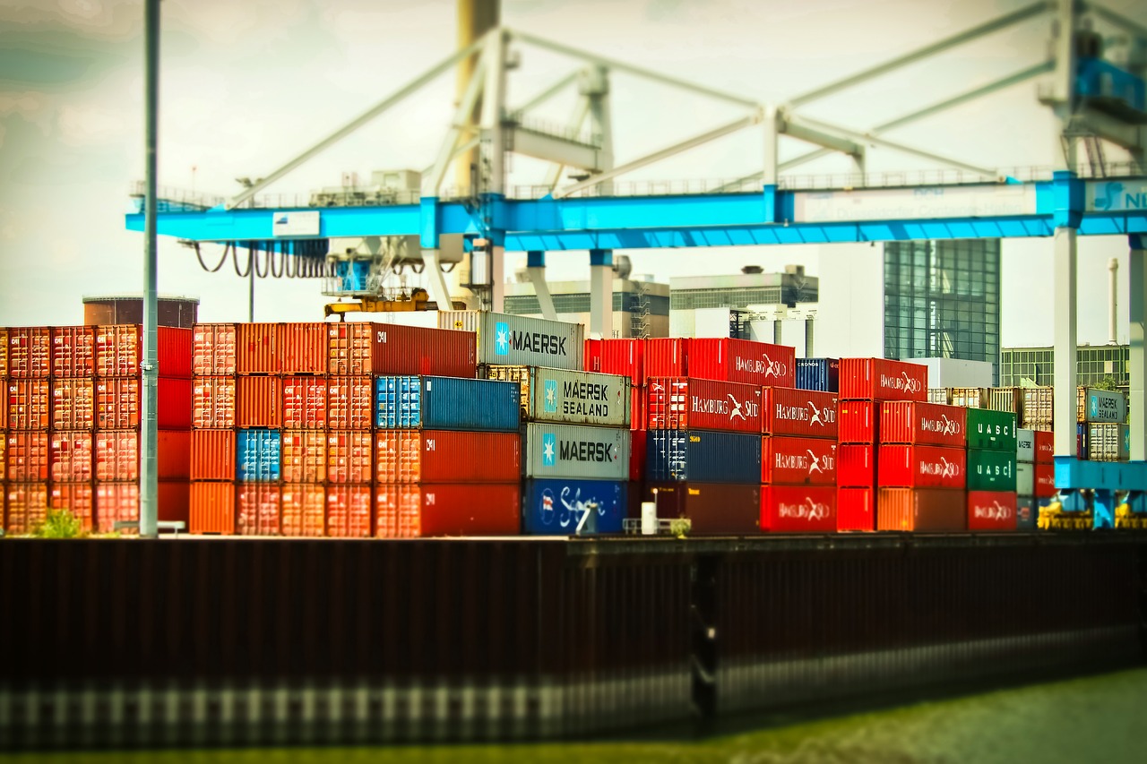 Image - port inland port rhine crane