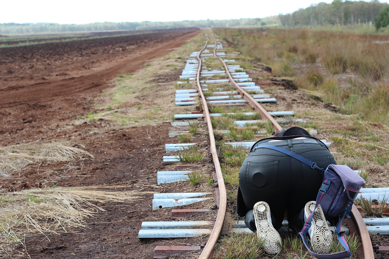 Image - railway rails seemed track nature