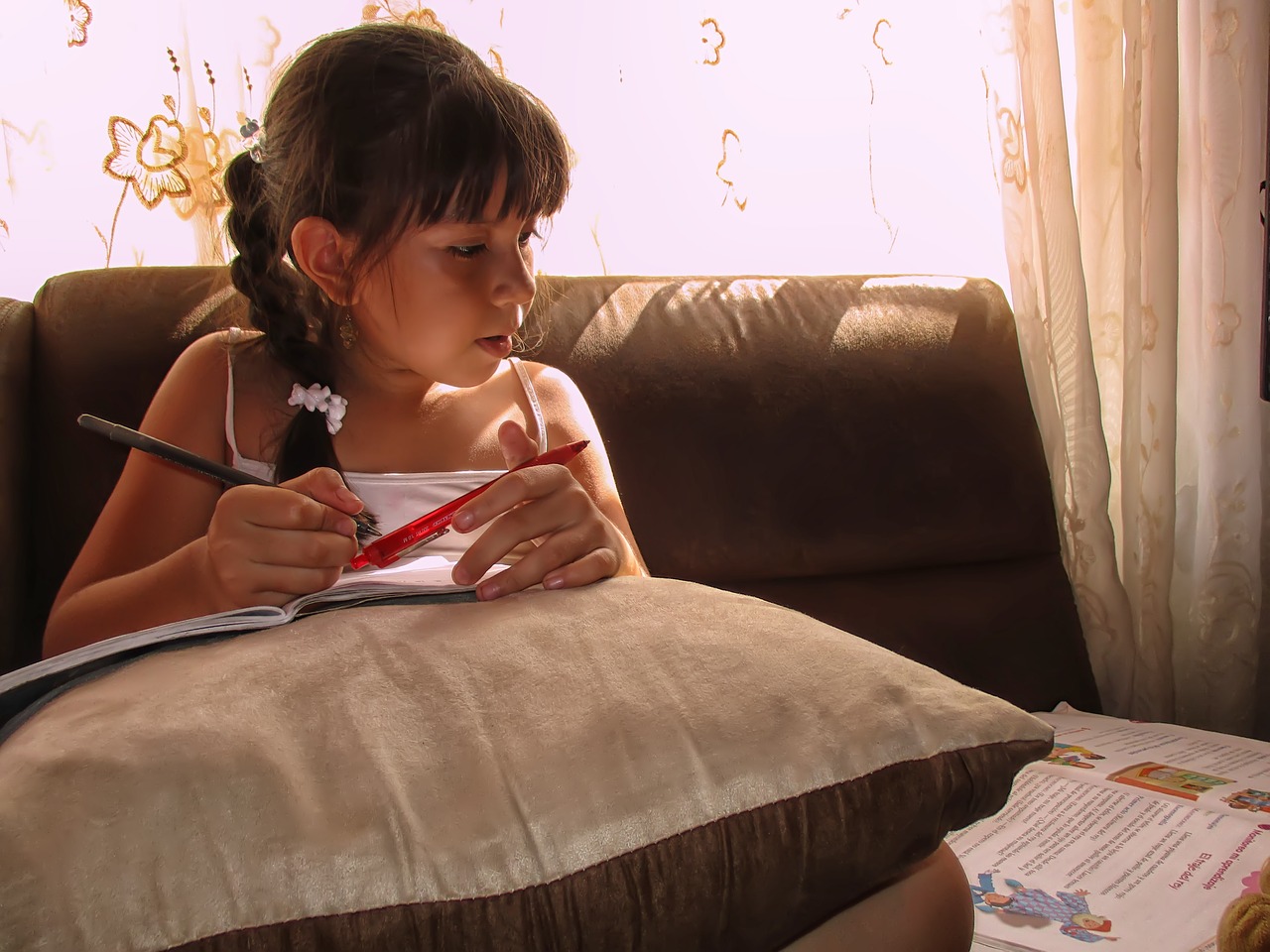 Image - student girl studying learning