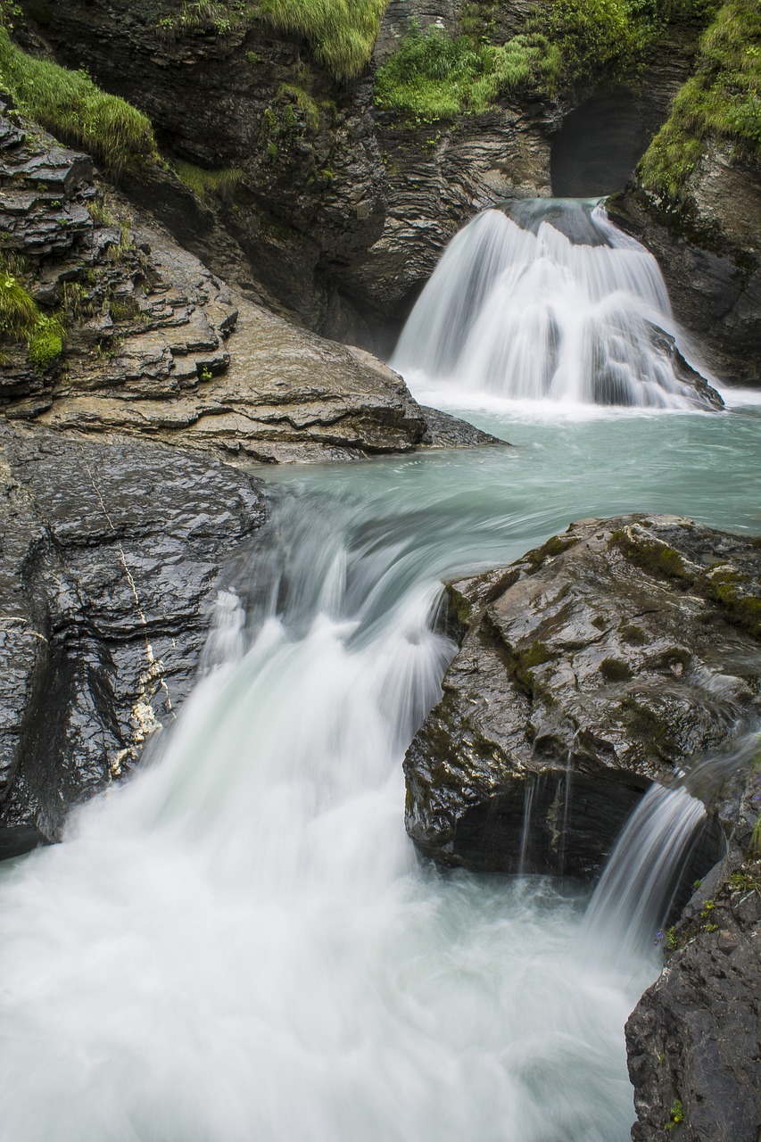 Image - waterfall switzerland water river