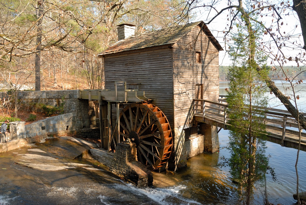 Image - grist mill historic mill rural