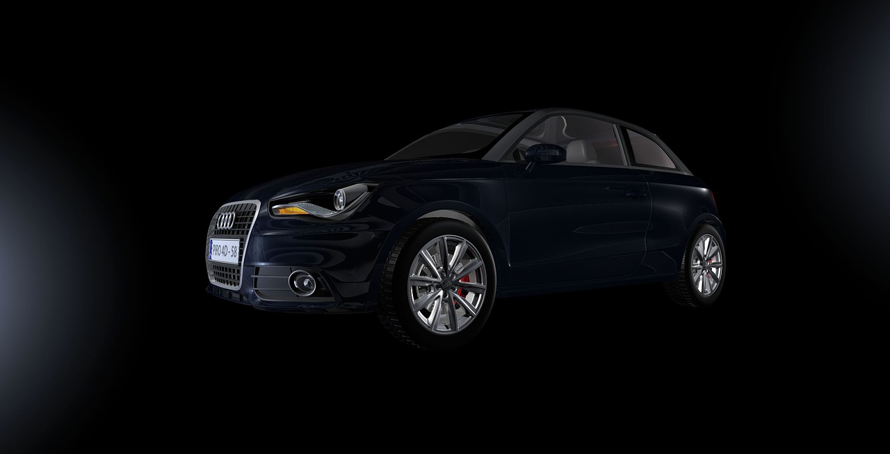 Image - audi auto rendering 3d model black