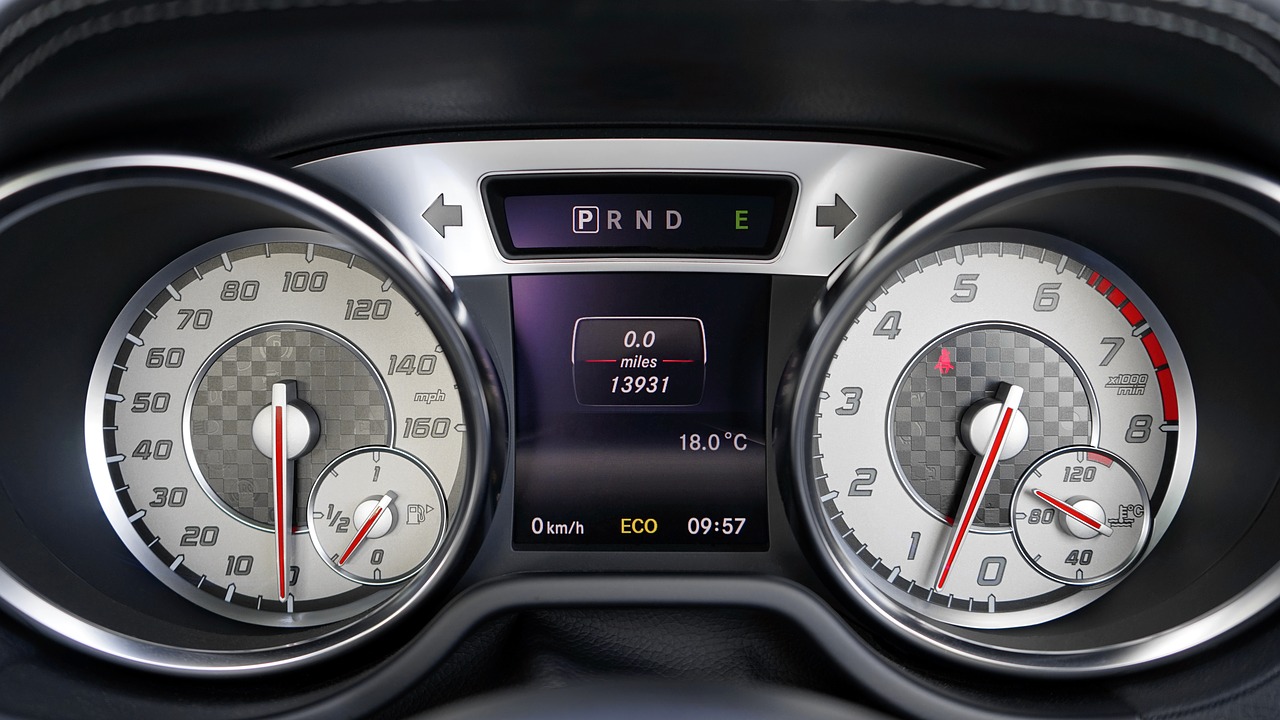 Image - car interior speedometer dashboard