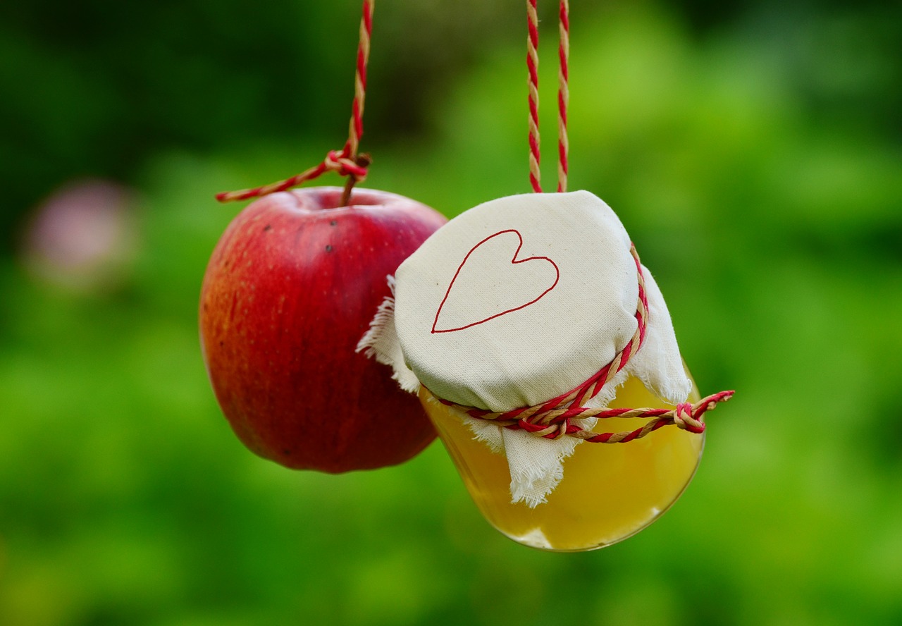 Image - apple apple compote jar garden