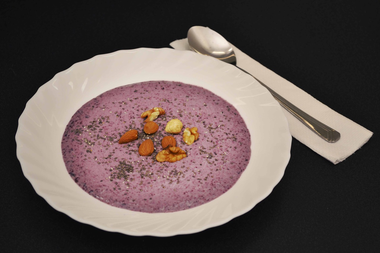 Image - porrdige blue blueberry chia