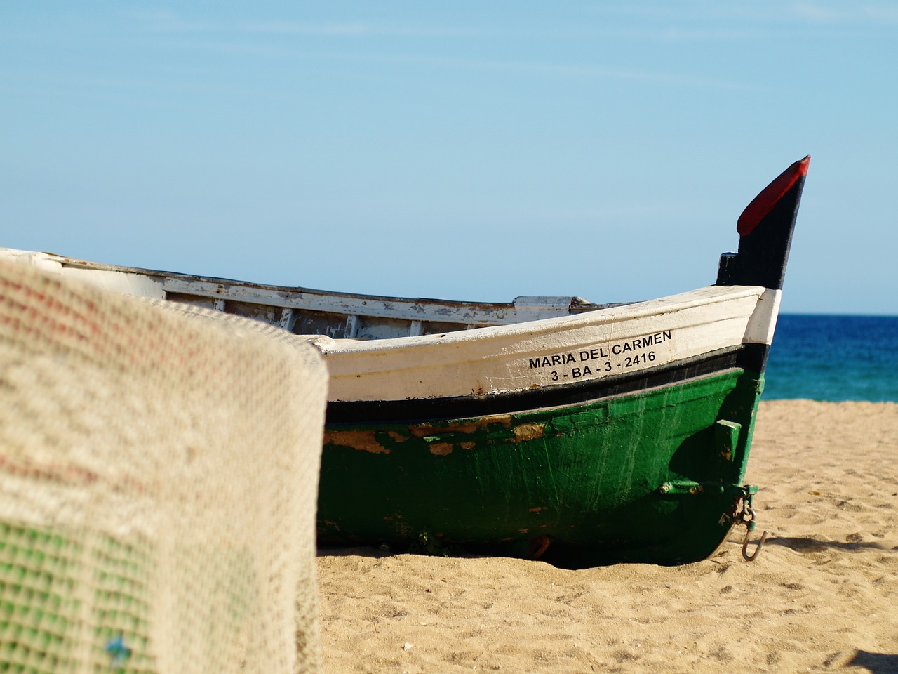 Image - ship boat sea beach blue water