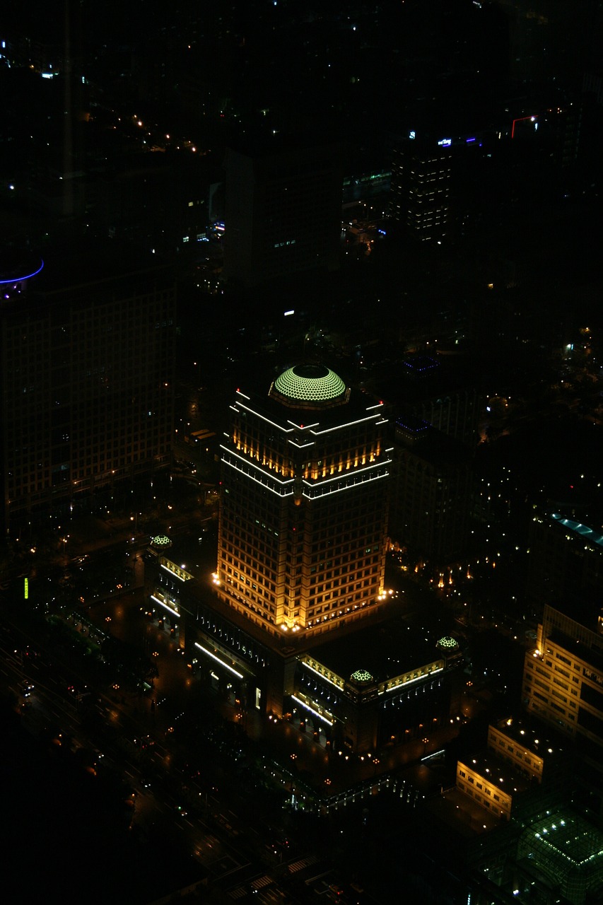 Image - taiwan night building architecture