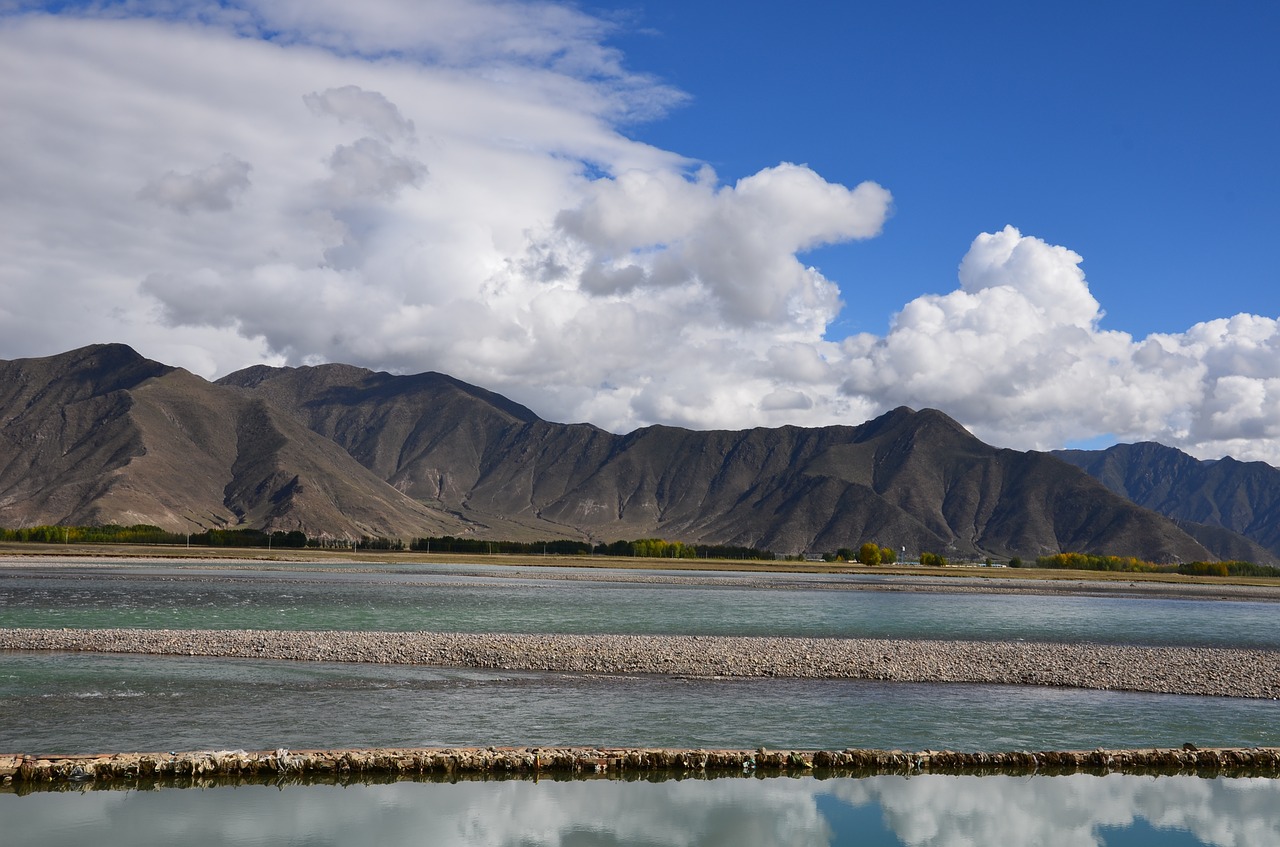 Image - lhasa river tibet mountain