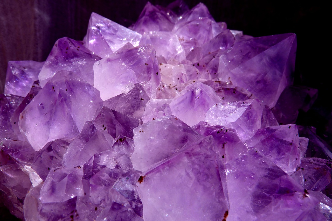 Image - gem amethyst violet crystal cave