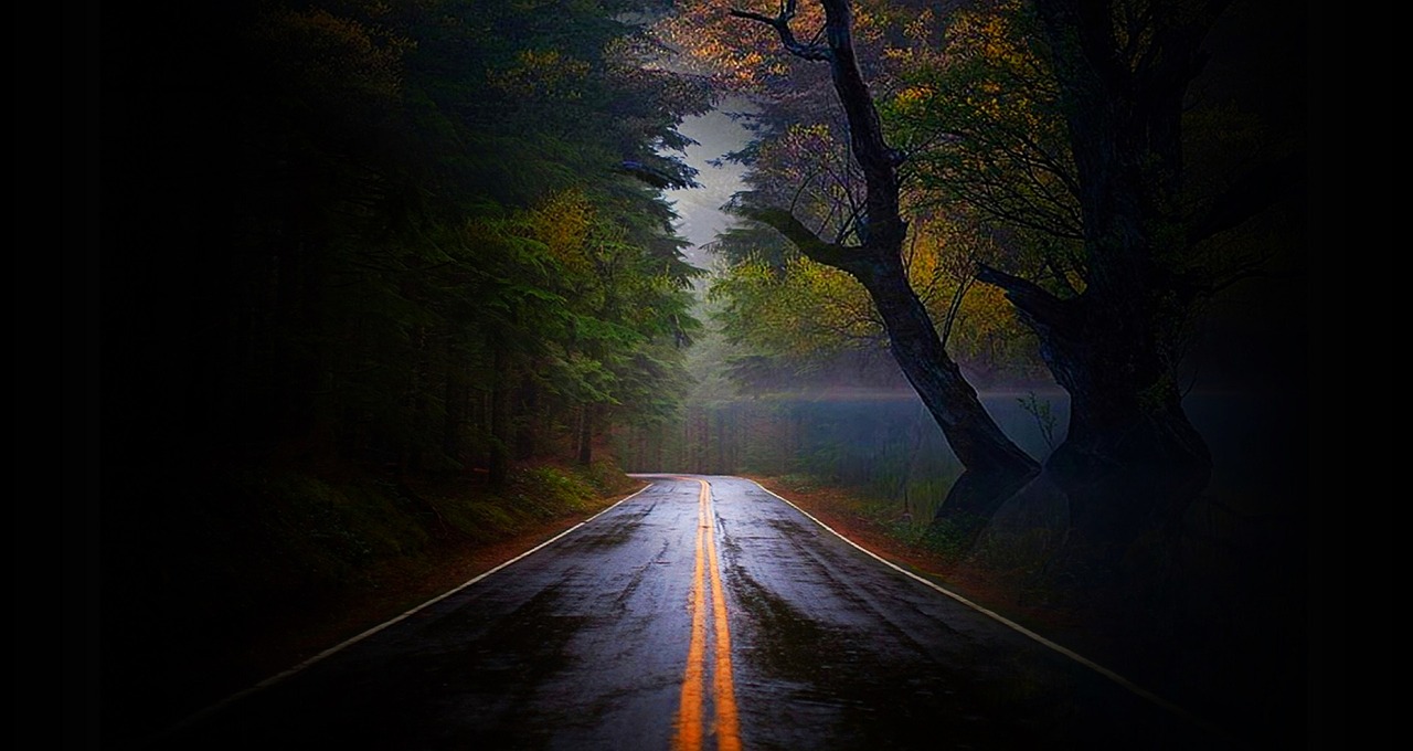 Image - road empty barren quiet rural