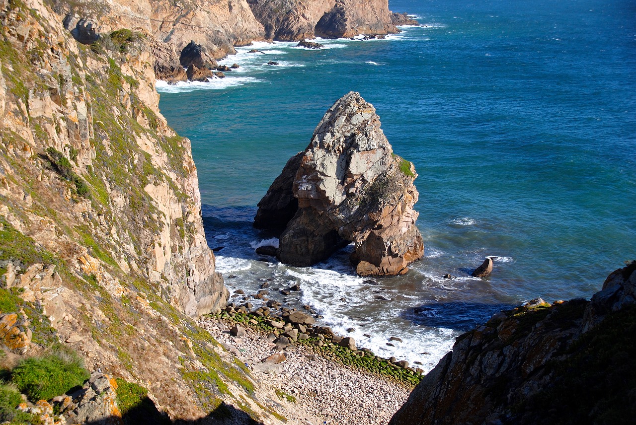 Image - cliffs rock sea surf capo rocca