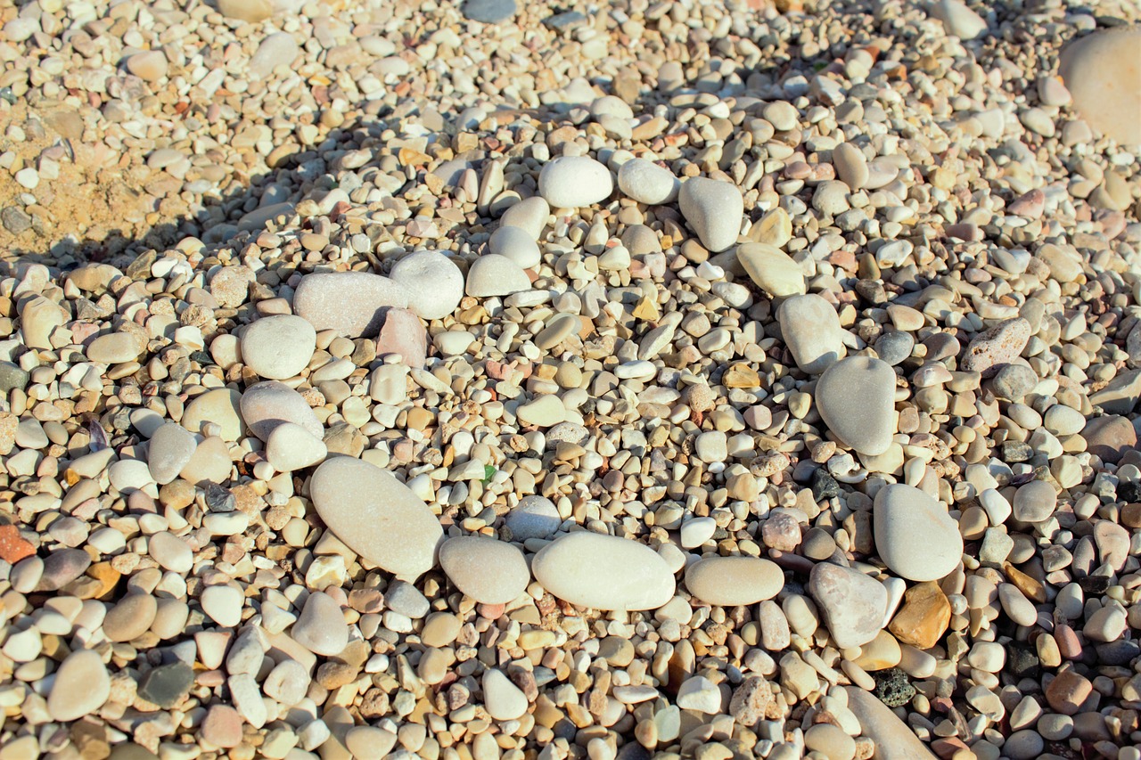 Image - heart stone sea summer beach wave