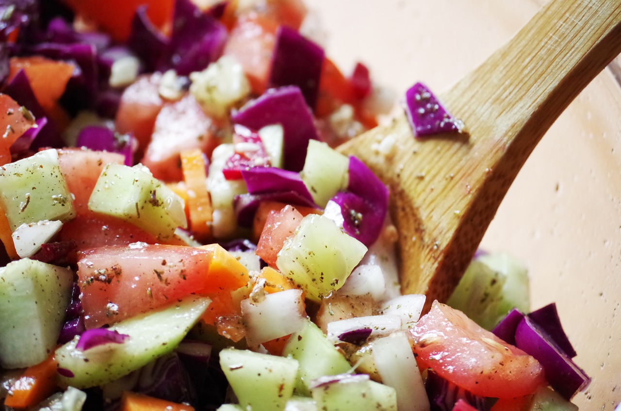 Image - vegetables salad krájaná