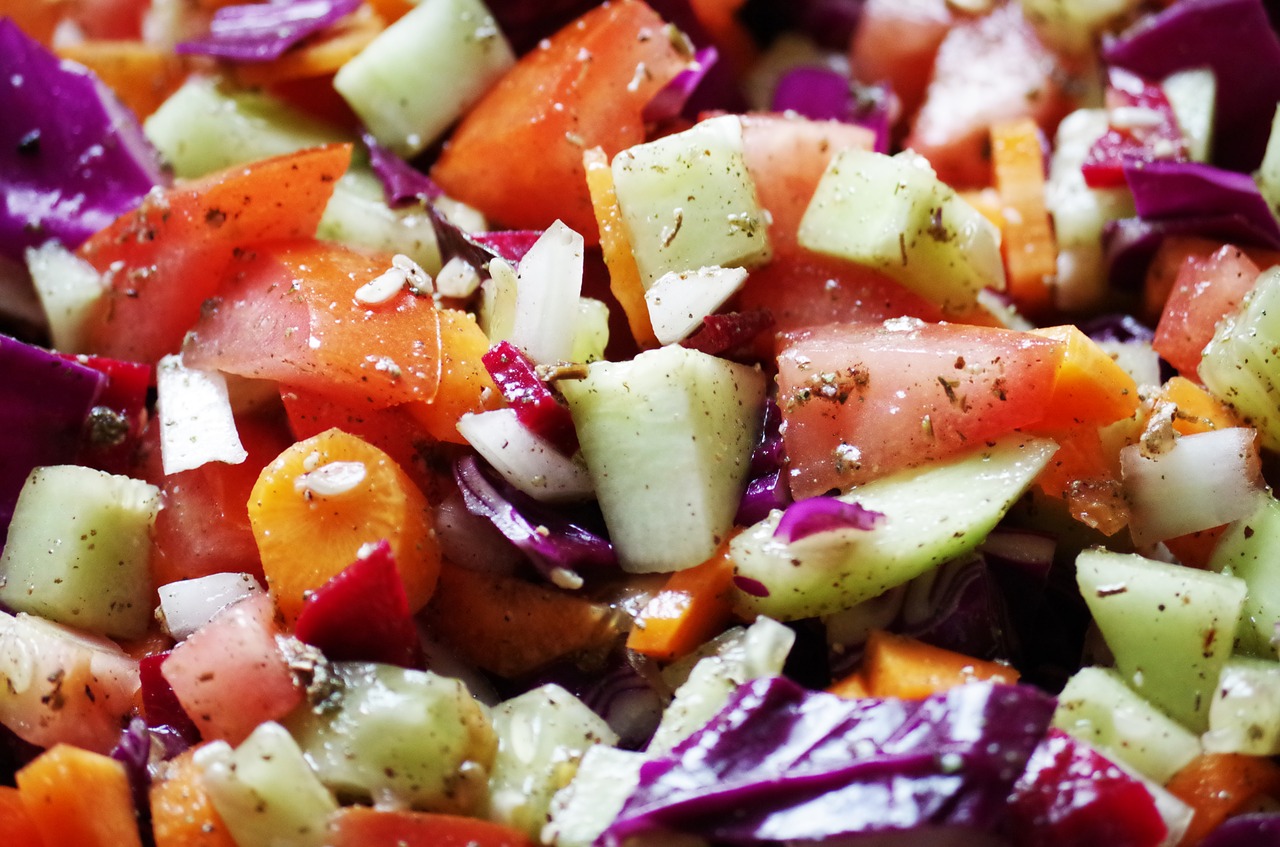 Image - vegetables salad krájaná