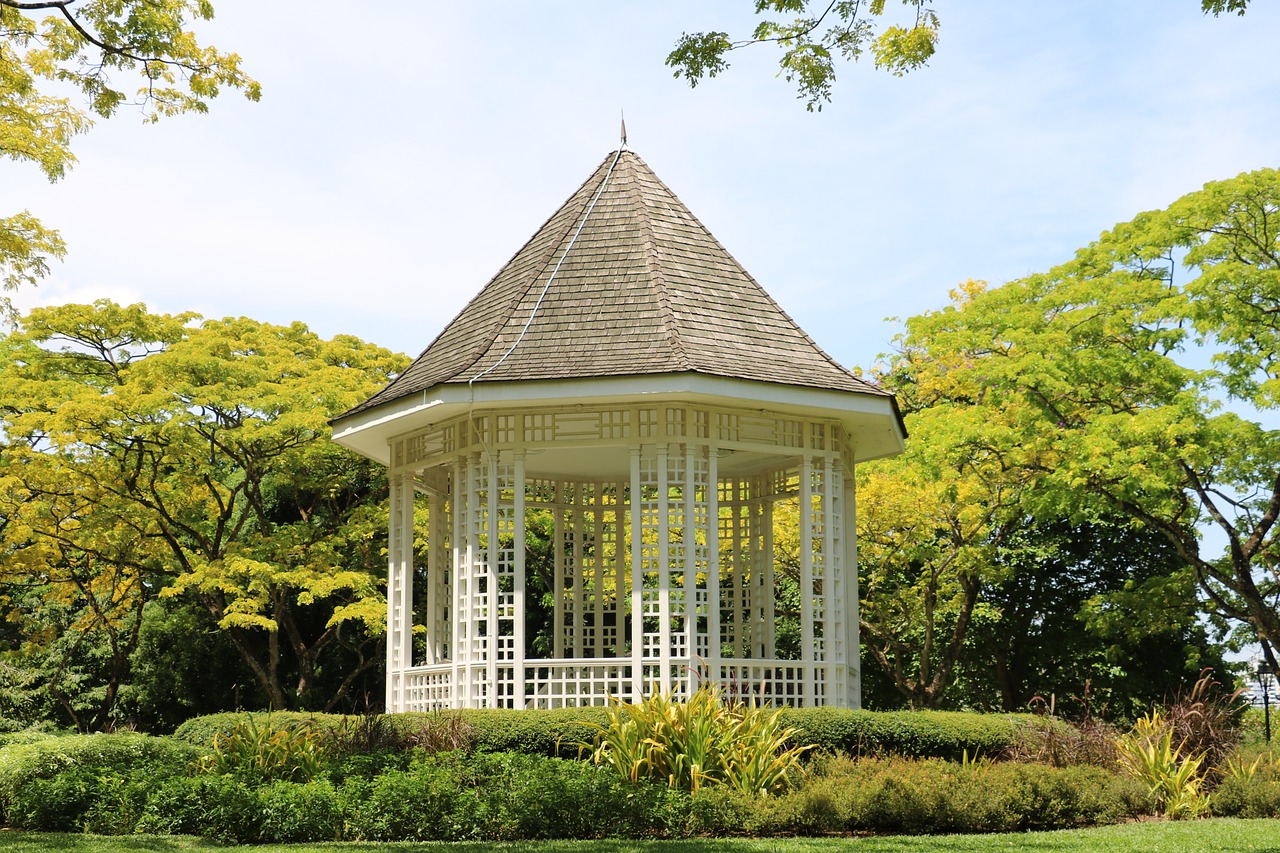 Image - garden gazebo green construction