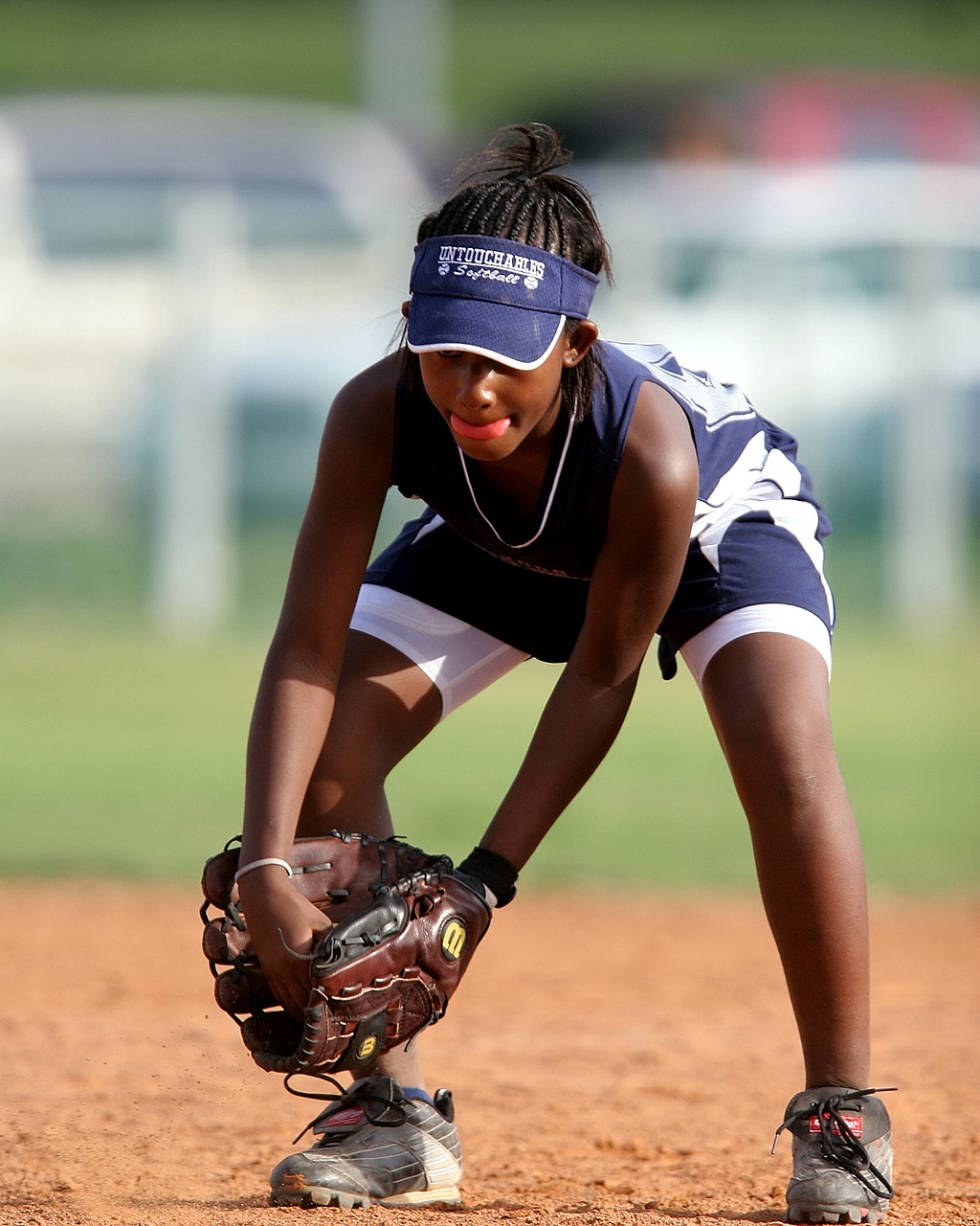 Image - softball fielder fielding female