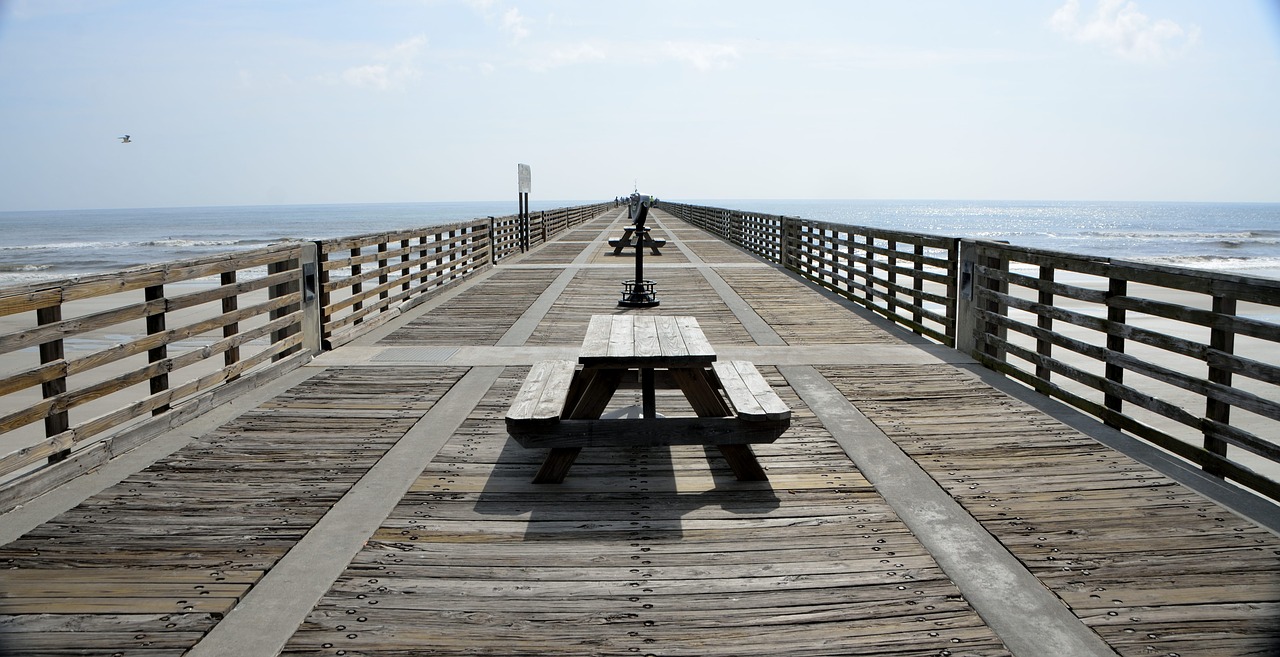 Image - wooden fishing pier pier recreation