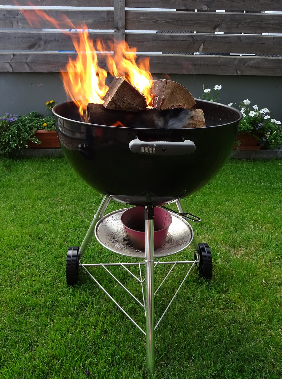 Image - grill fire wood bbq