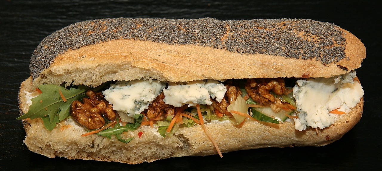 Image - sandwich gorgonzola dining food