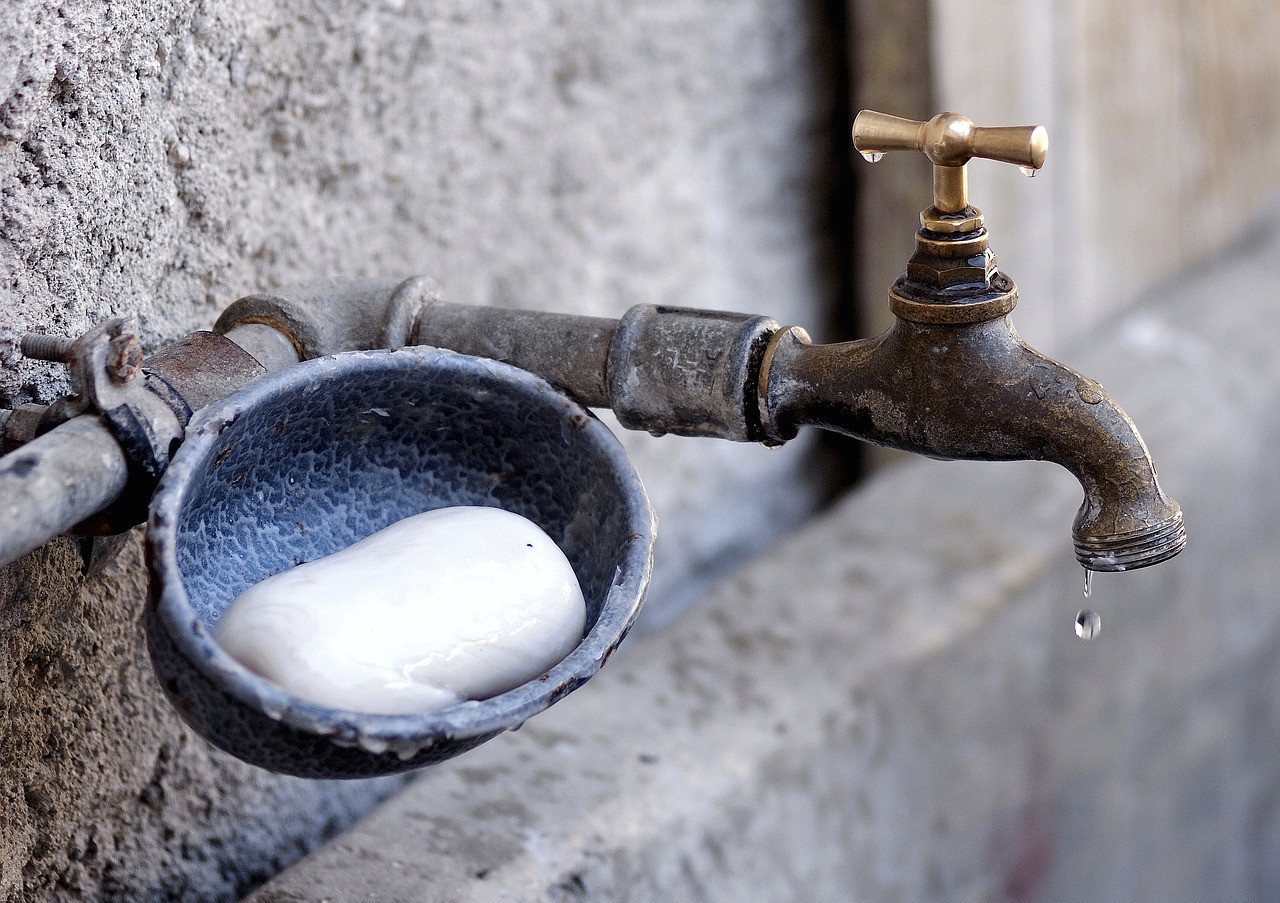 Image - faucet soap hand washing fountain