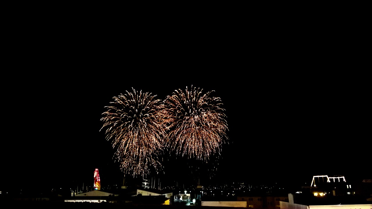 Image - fireworks brest brittany france