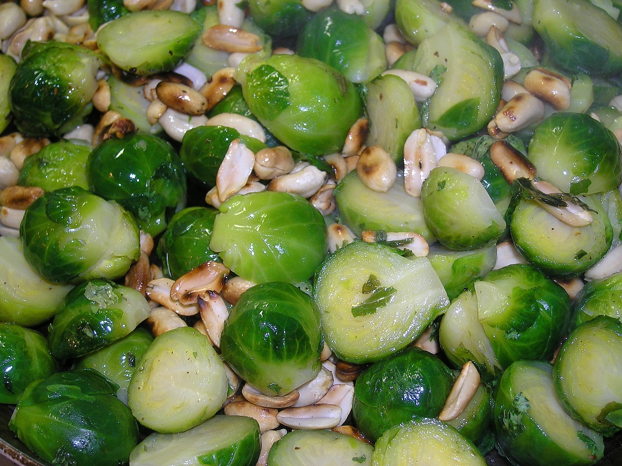 Image - brussels sprouts toasted peanuts