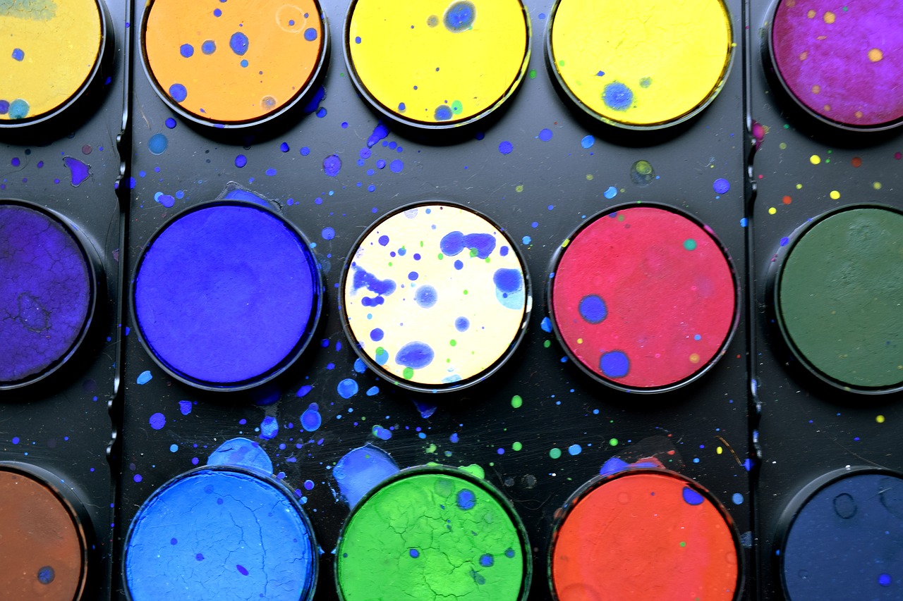 Image - school supplies paint watercolor