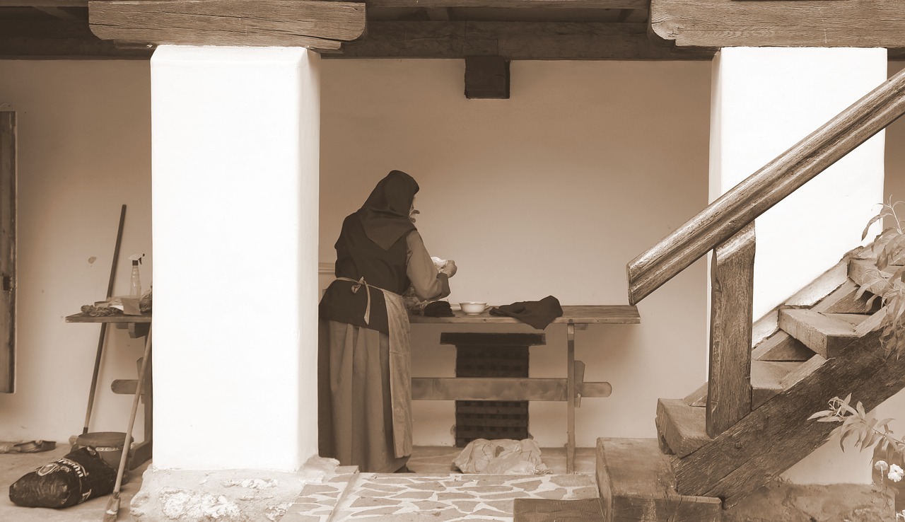 Image - nun monastery work rural