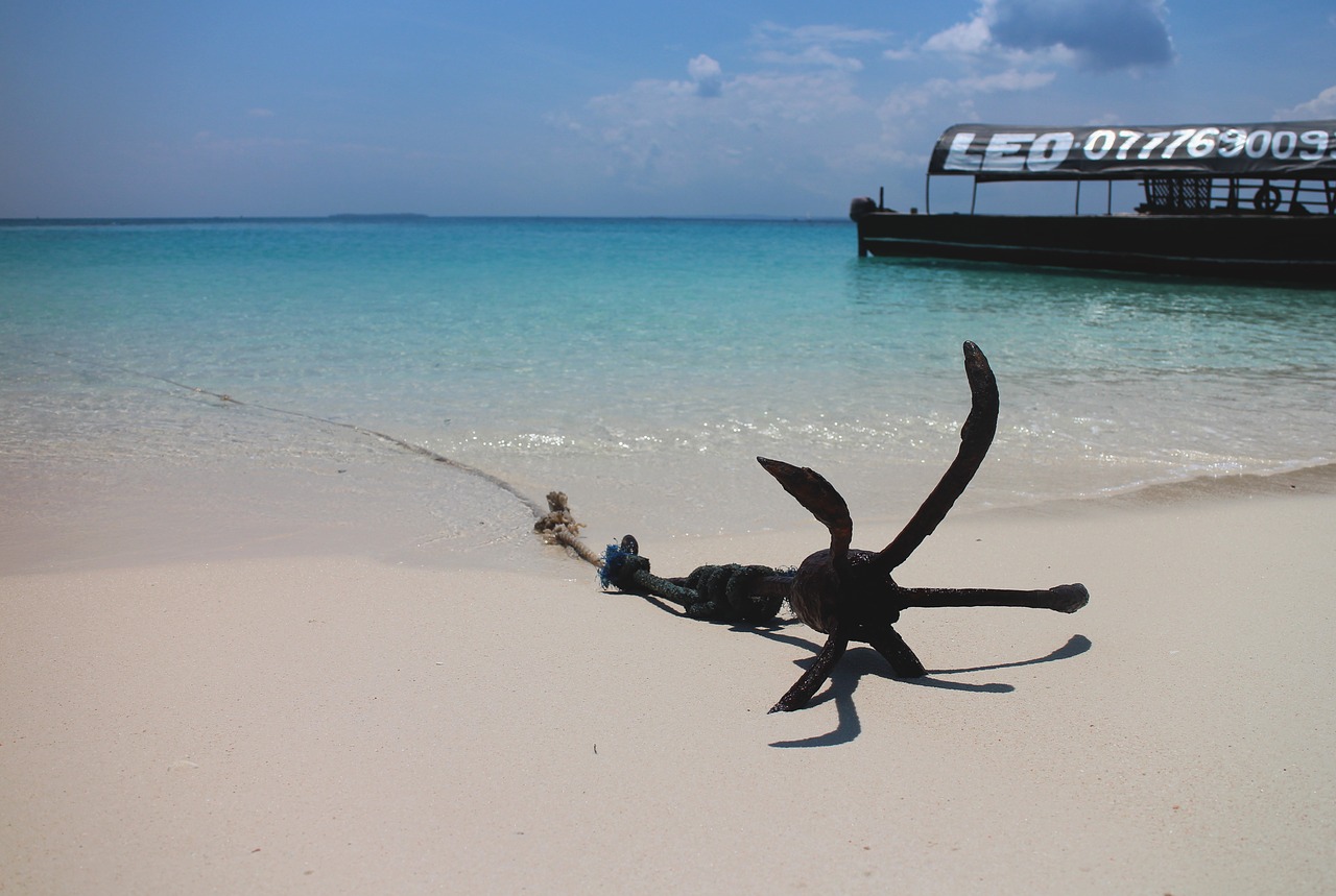 Image - anchor boot ship beach sand