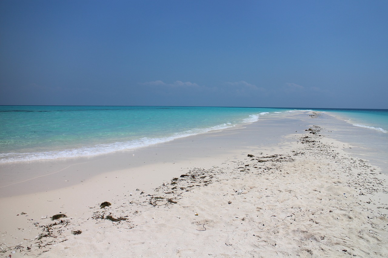 Image - beach sand lagoon sand beach sea