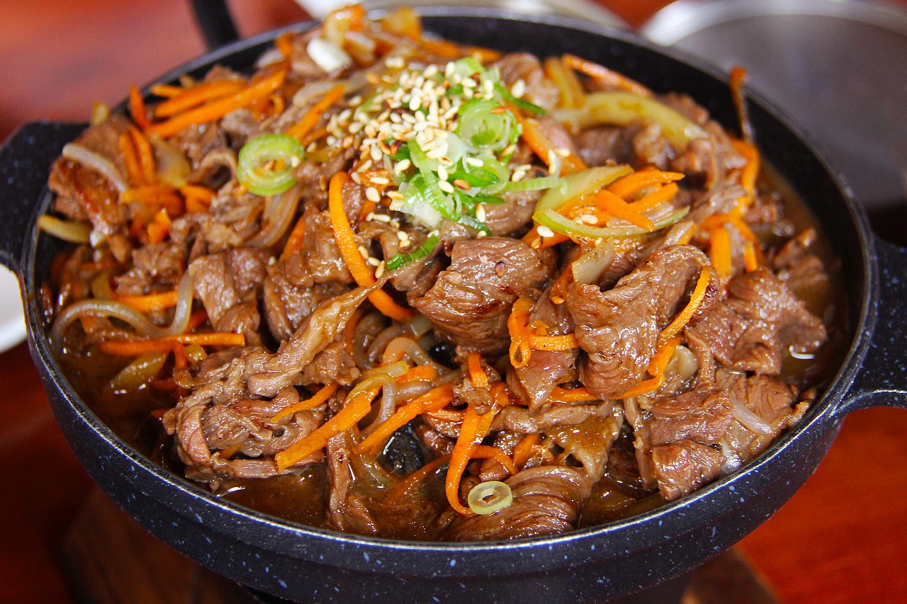 Image - pork meat fried korean food dinner