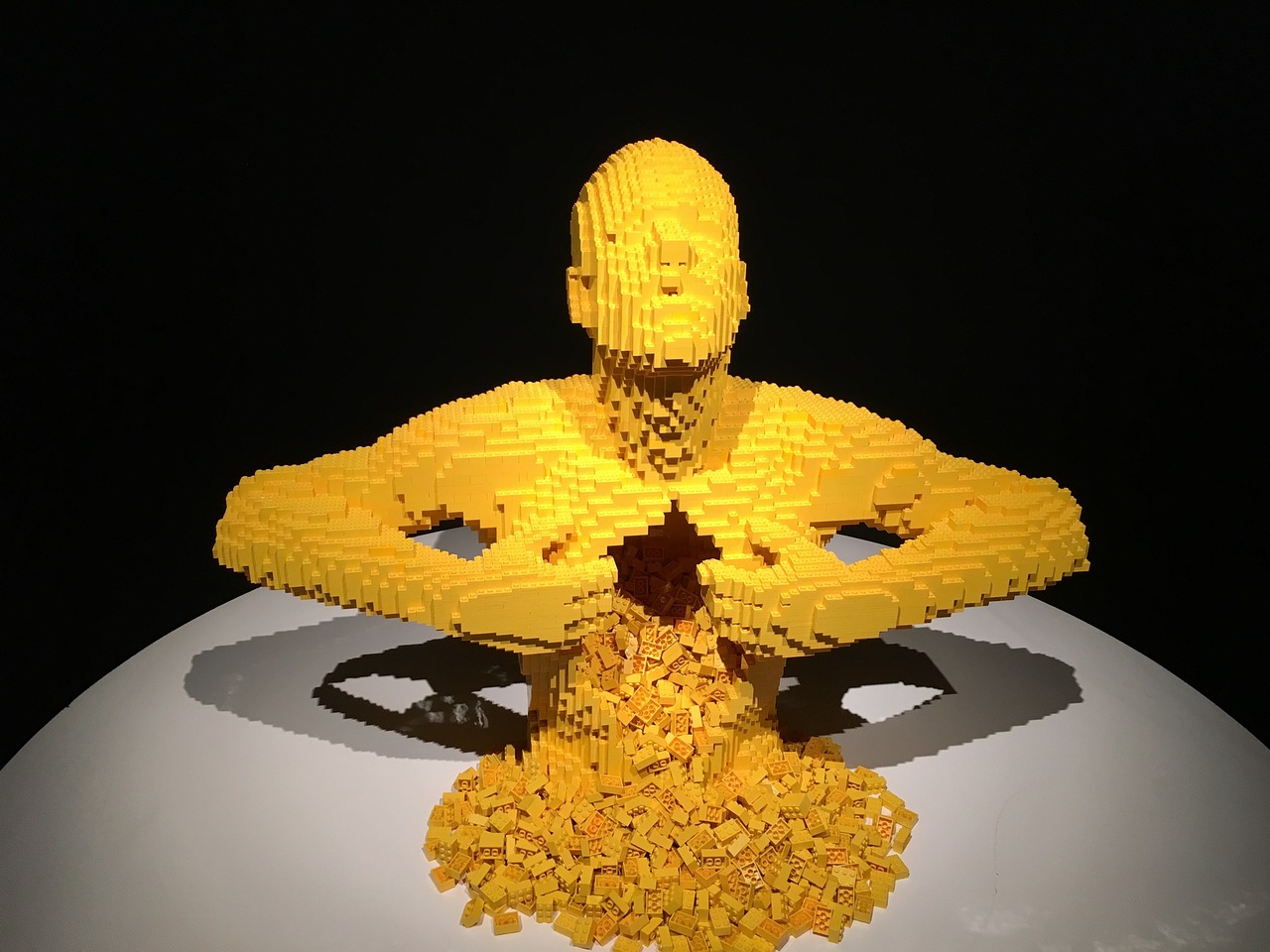 Image - lego yellow statue human open soul