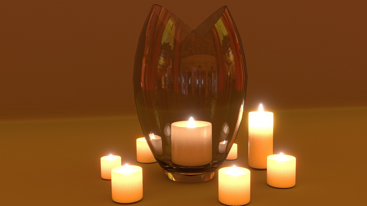 Image - candle light render romantic