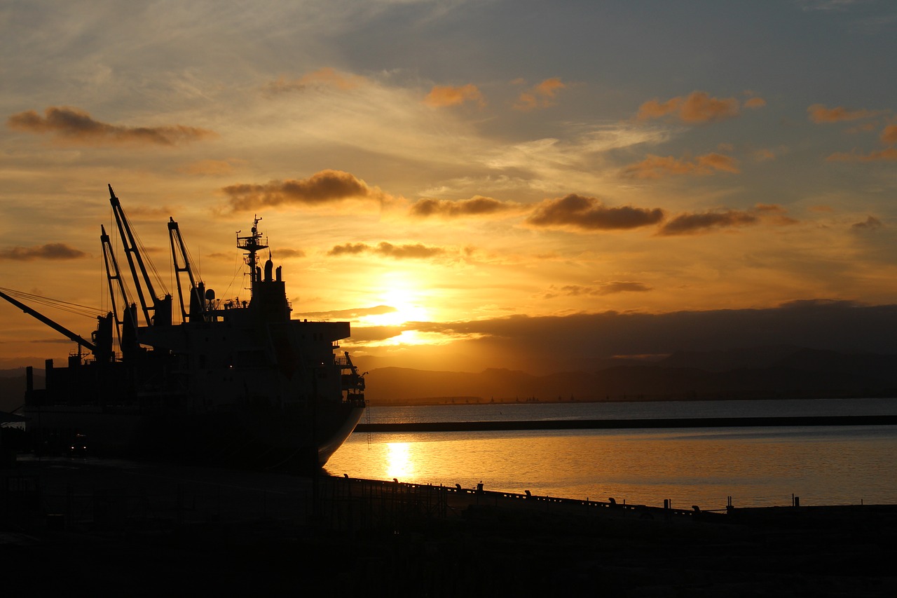 Image - gisborne new zealand ship sunset