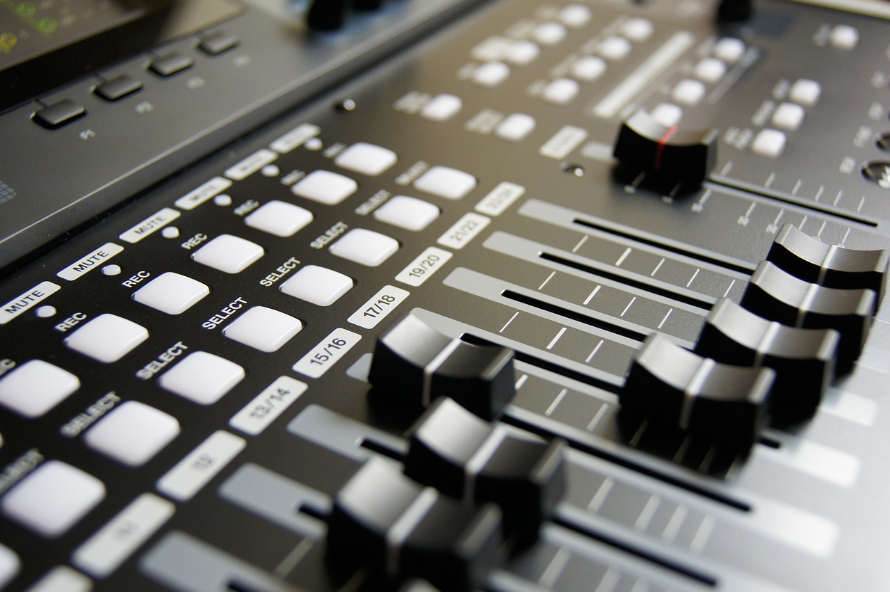 Image - mixing table mixing music musician
