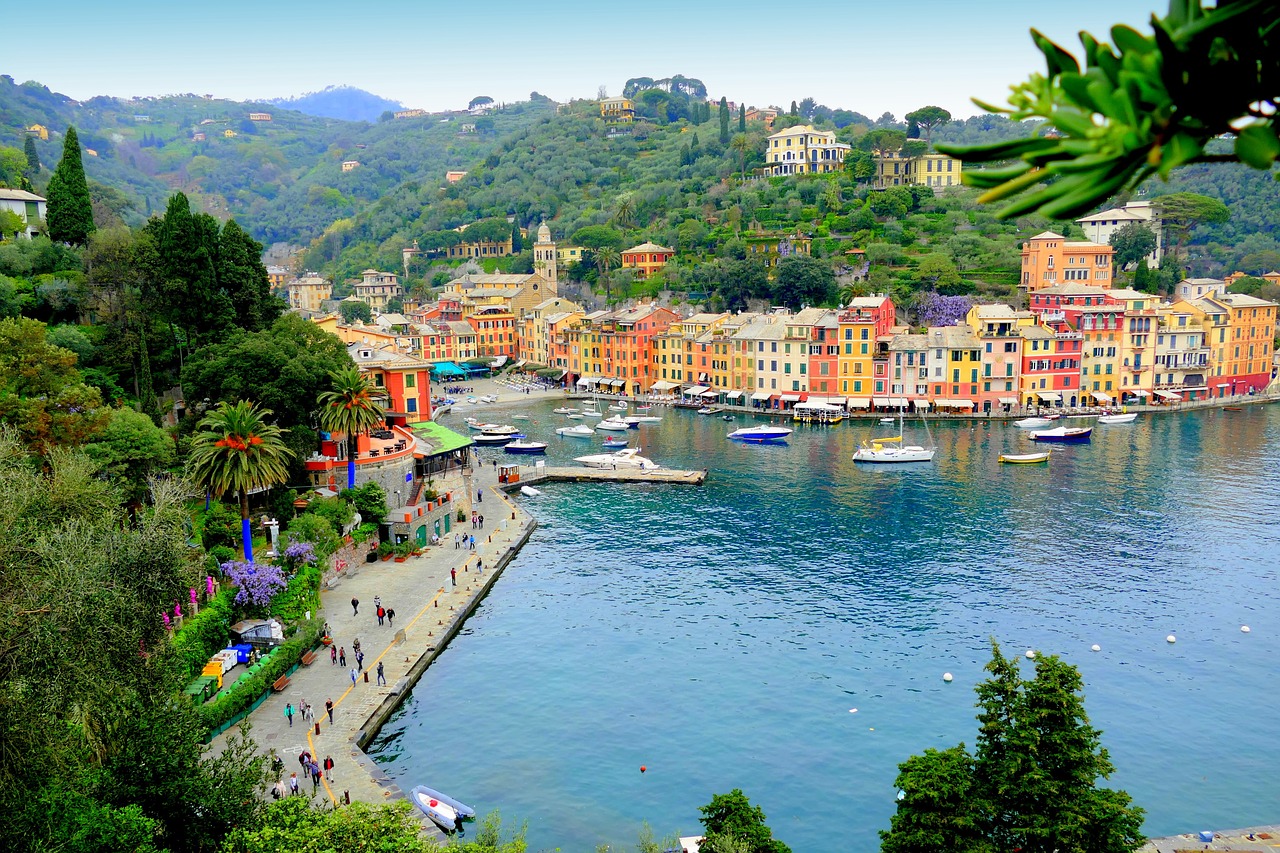 Image - italy port cinque terre boats sea