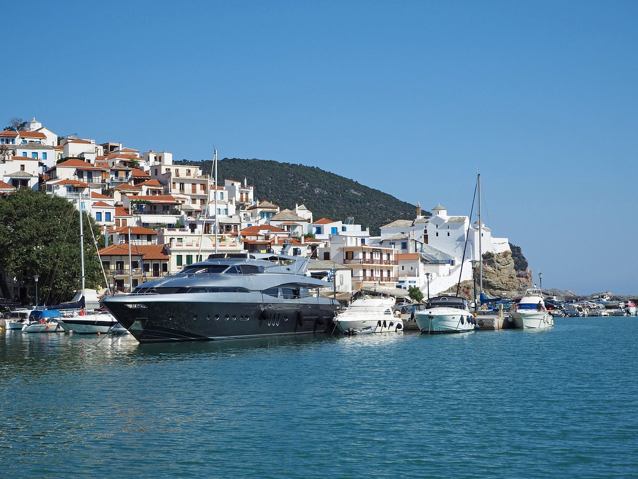 Image - city greece port sea summer