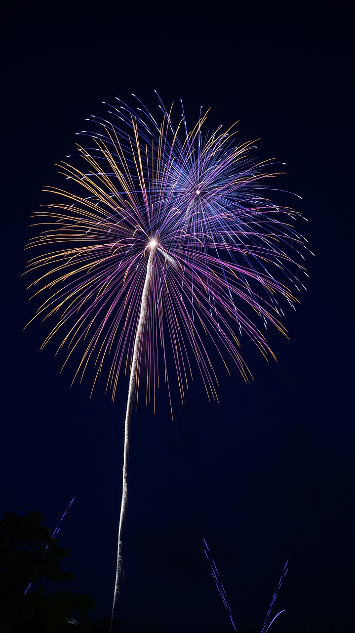 Image - fireworks summer in japan night